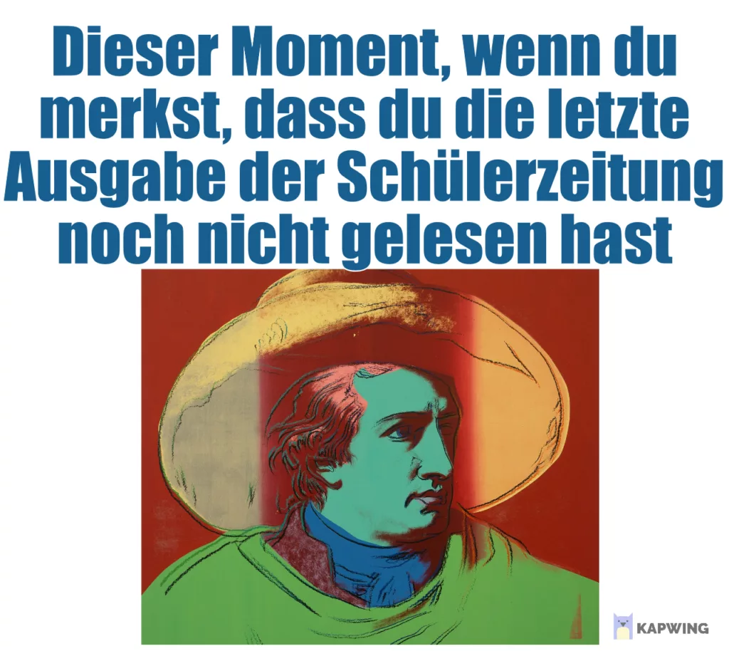 werbung schuelerzeitung meme