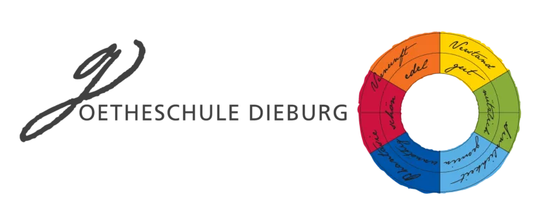 Logo Goetheschule Dieburg mit schwarzer Schrift