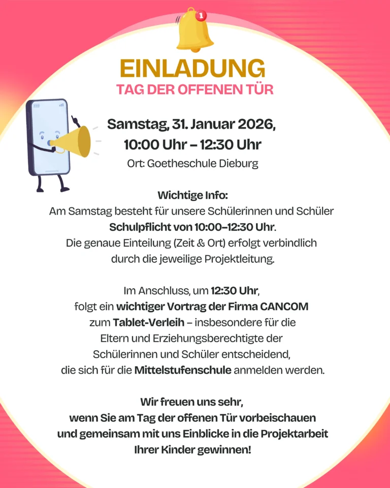 Projektwoche und Tag der offenen Tür an der Goetheschule Dieburg GSD ZrUwF4456oQSJuXWHhE9zmNJL